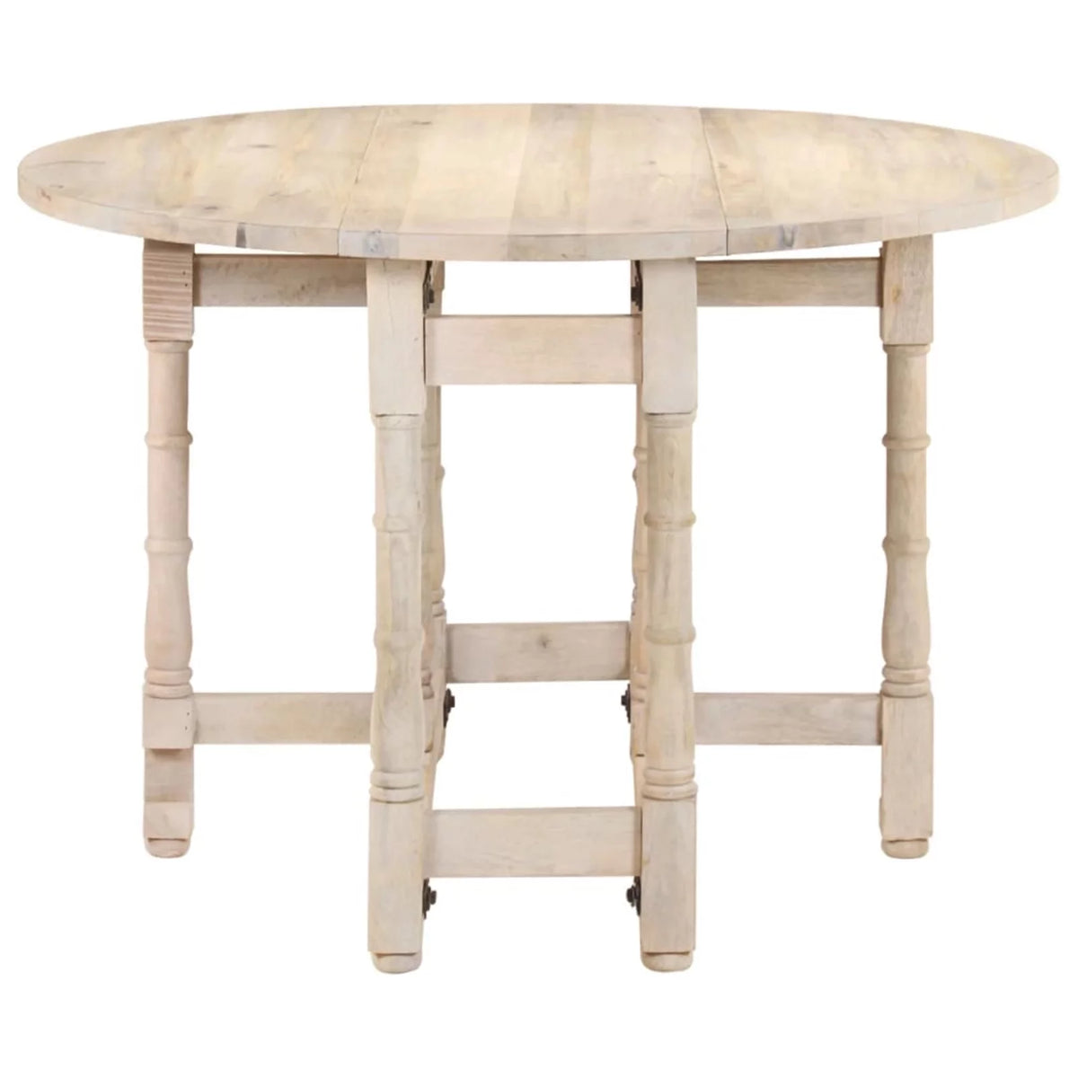 Round Solid Mango Wood Dining Table T16950