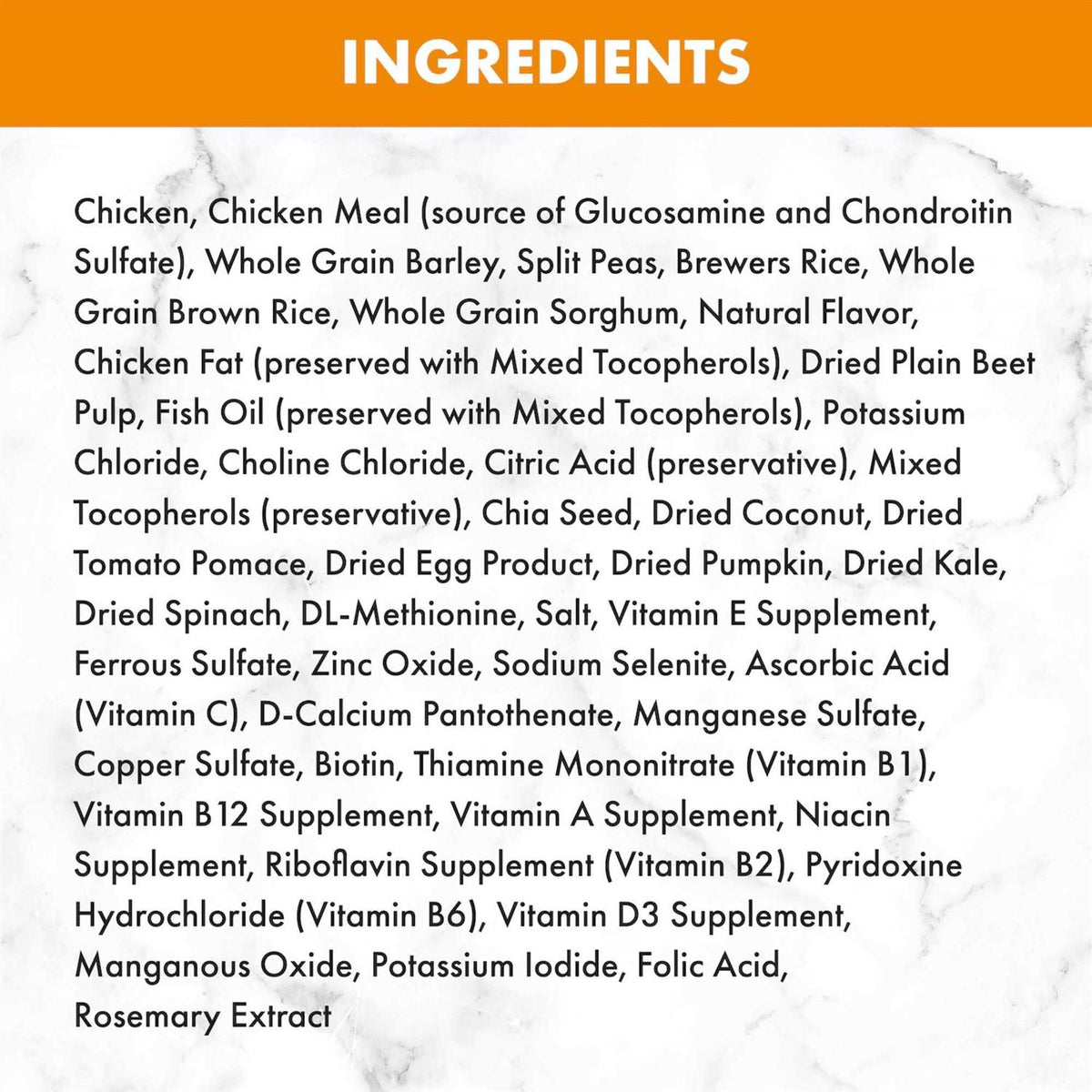 Chicken & Brown Rice Senior Dry Dog Food H2653