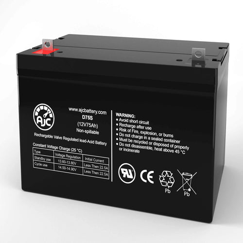 12V 75Ah Wheelchair Replacement Battery G856