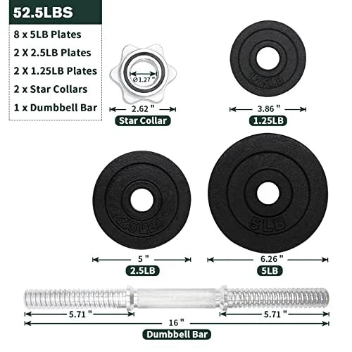 Adjustable Dumbbell Set 105 lbs Z2469