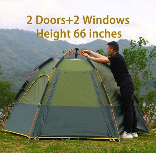 2-3-4 Person Waterproof Pop Up Dome Tent U954437