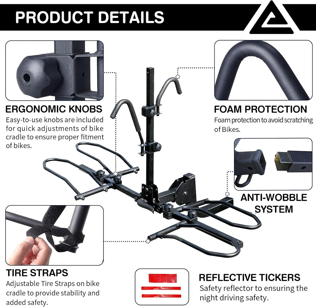 2-Bike Platform Style Hitch Mount Bike Rack N13412