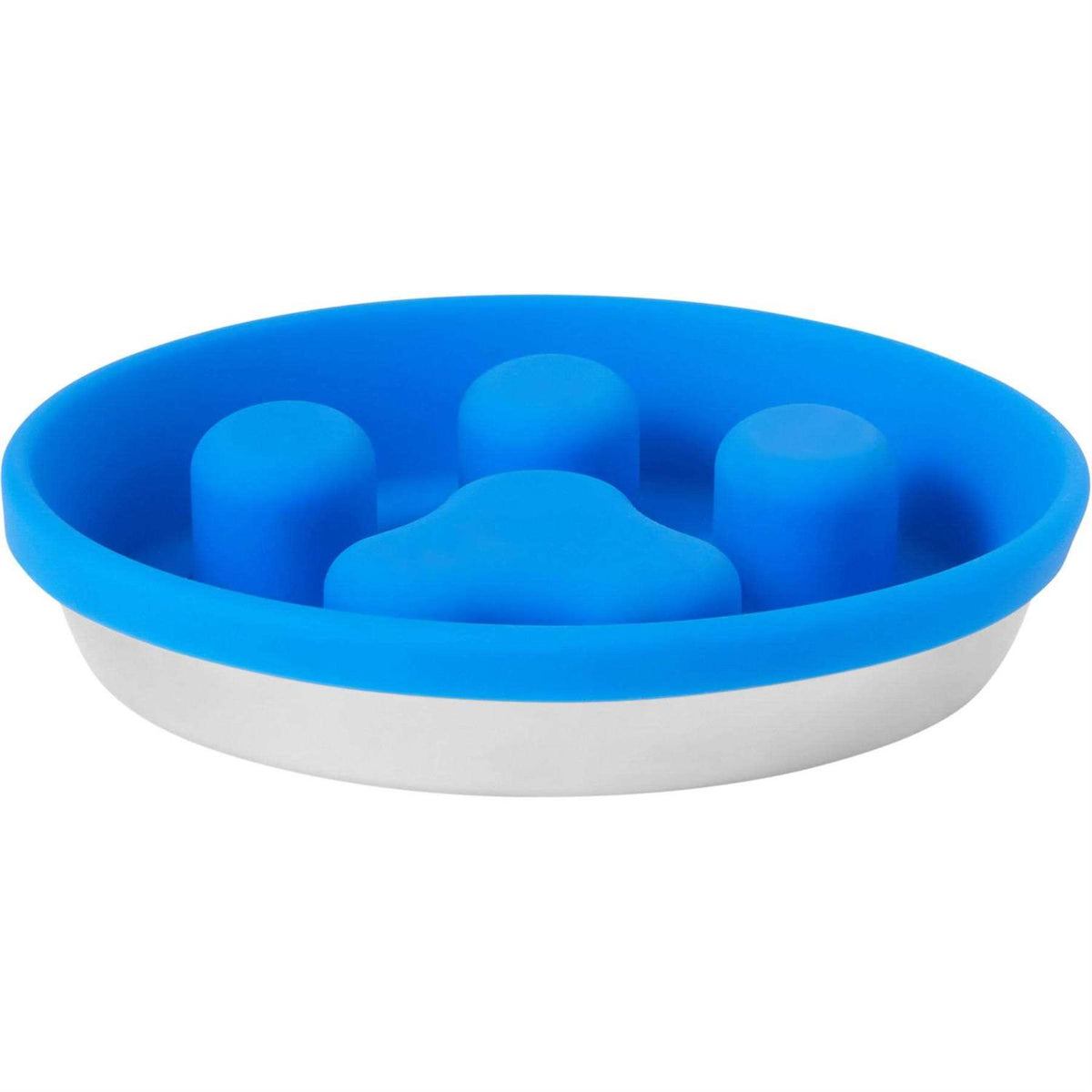 Silicone Stainless Steel Slow Feeder Dog & Cat Bowl L62551