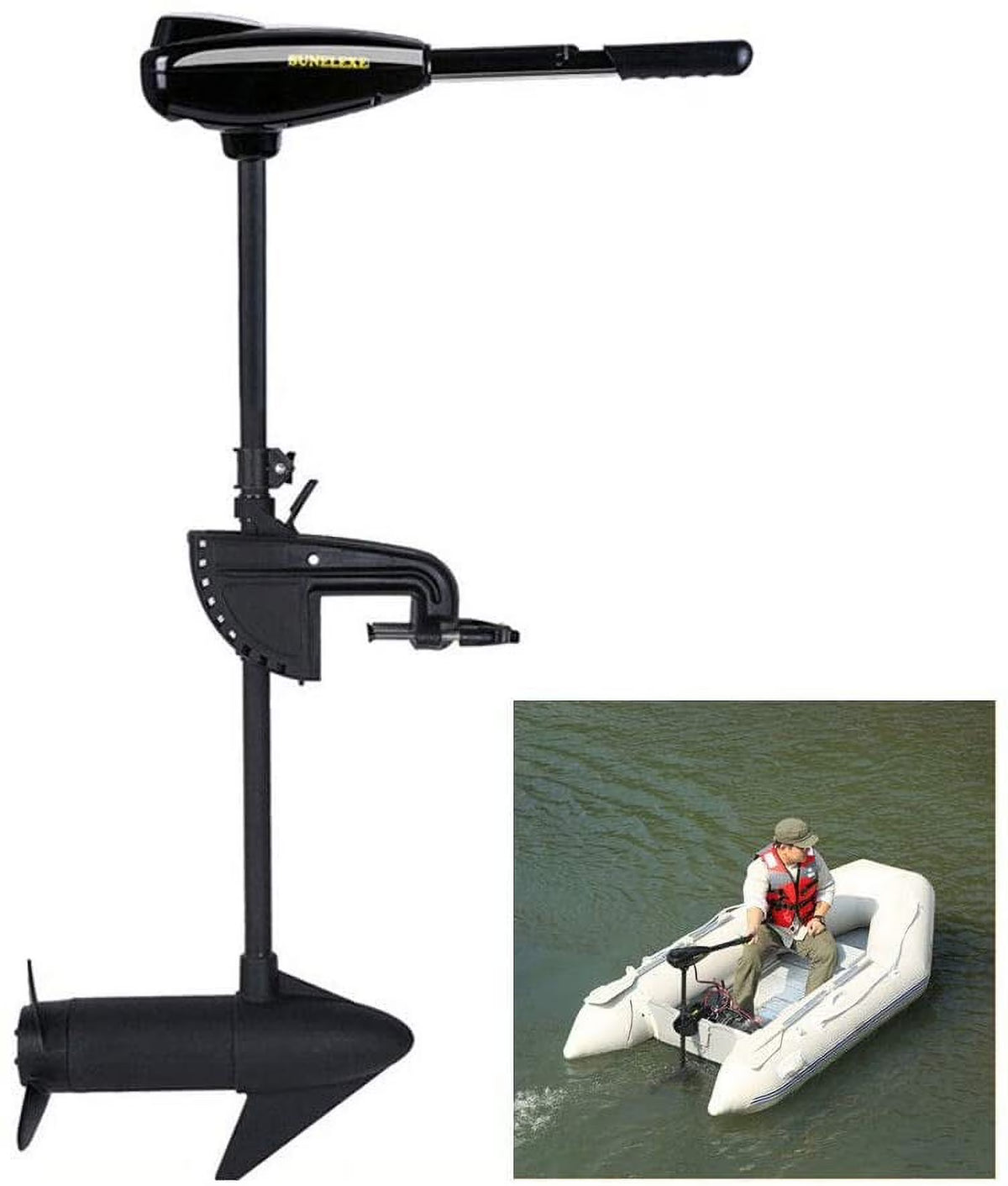 40LBS Thrust Electric Trolling Motor 12V Outboard Engine Boat Motor S5313