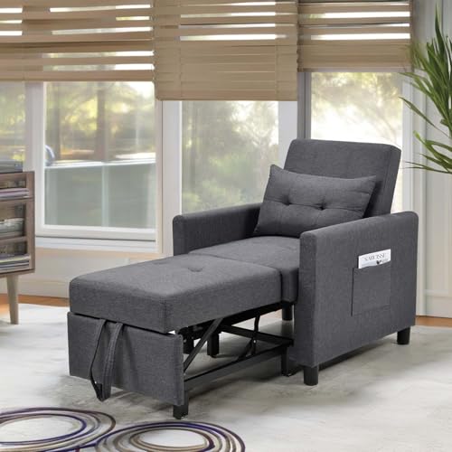 Deep Blue 3-in-1 Sofa Bed with Pullout Bed E2220