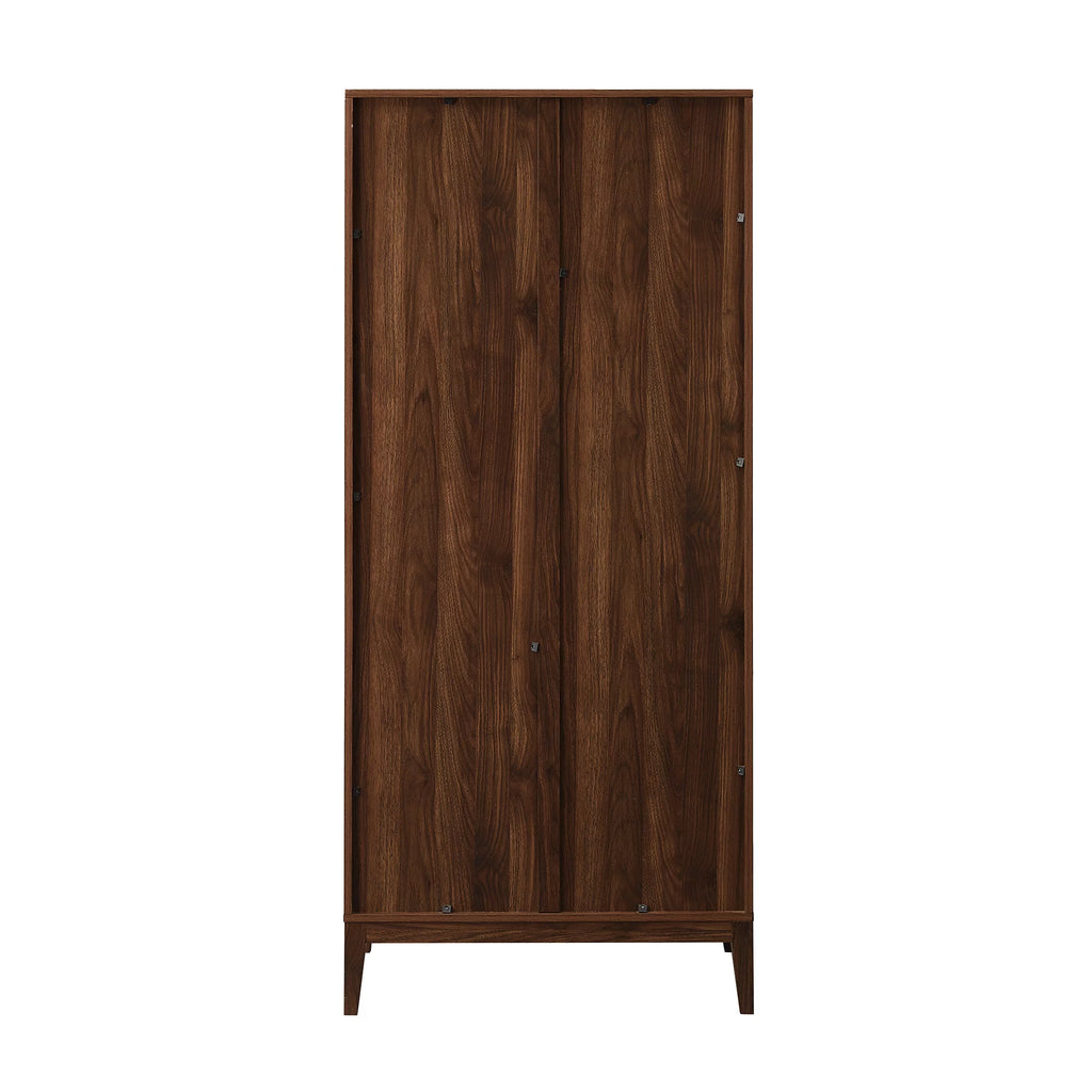 Dark Walnut 2-Door Storage Cabinet J34589