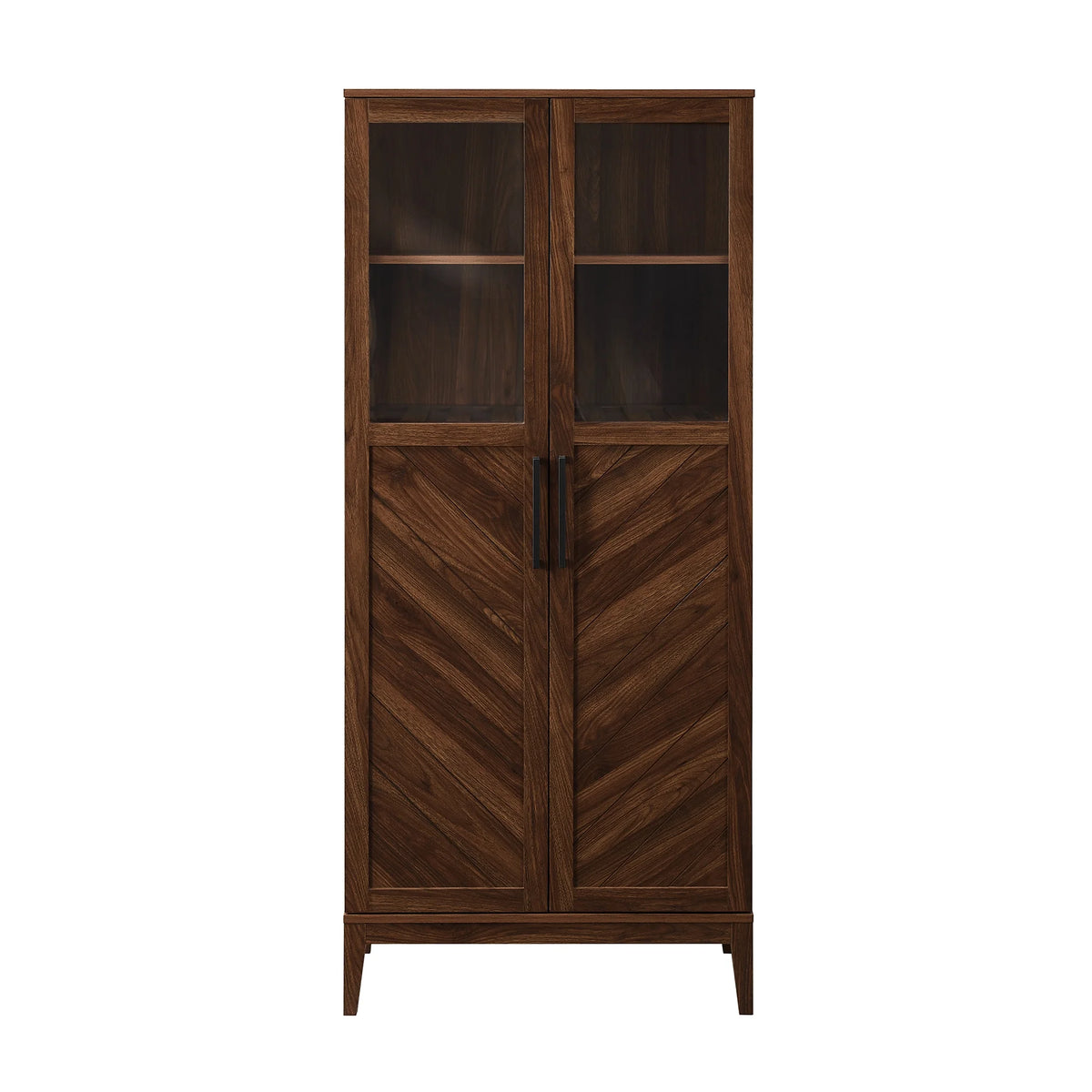 Dark Walnut 2-Door Storage Cabinet J34589