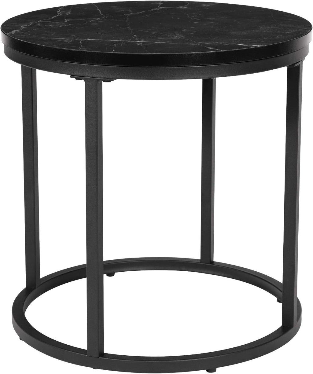 Black Kitchen End Table 15.25 Dia Set of 1 C95594