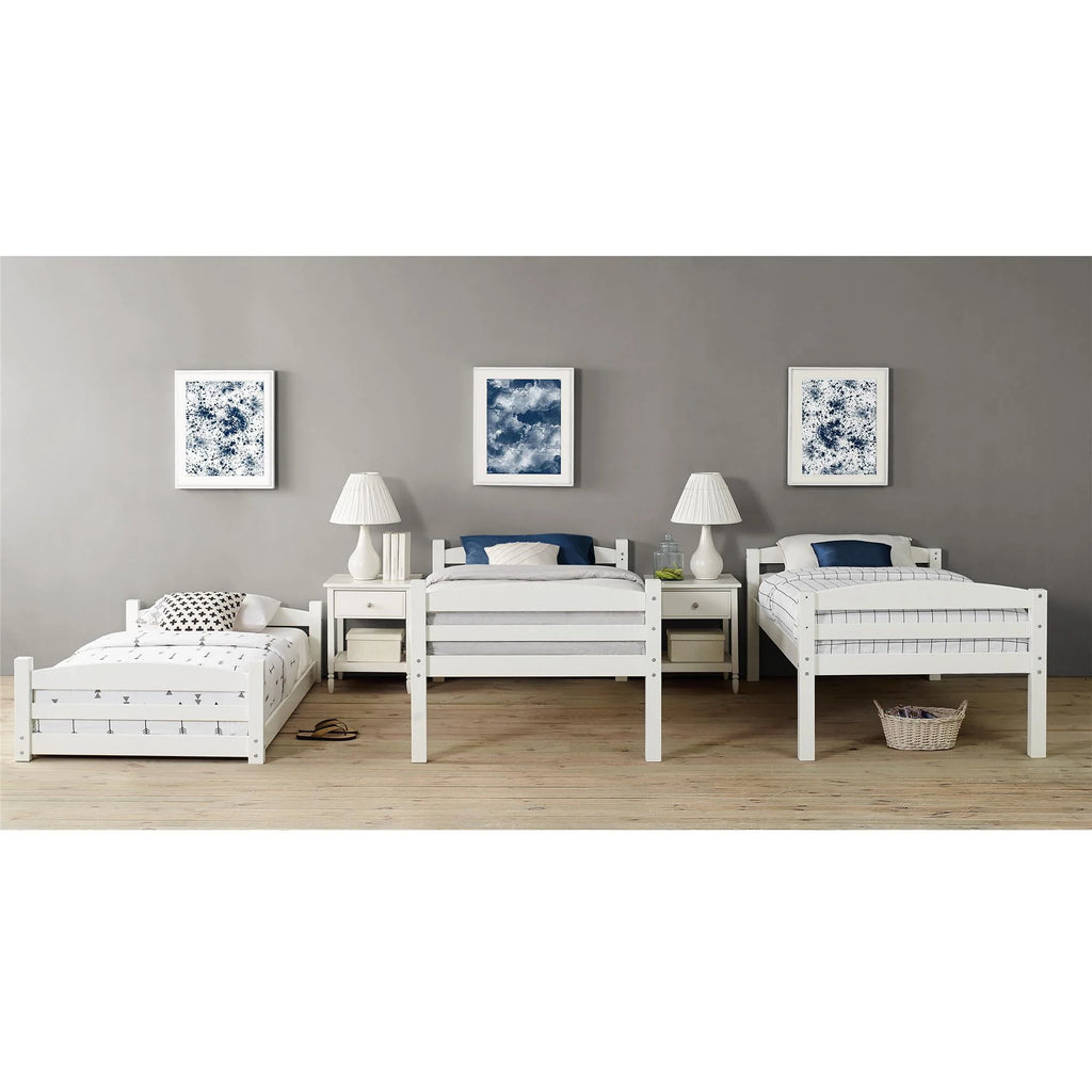 Twin Over Twin Over Twin Convertible Bunk Bed Q89988