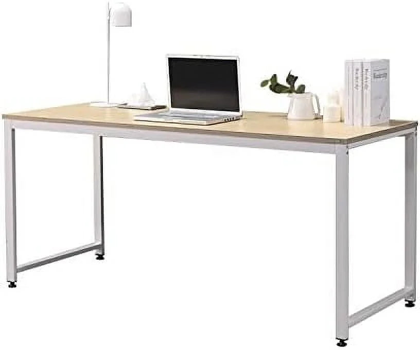 55.1" Computer Writing Desk with Sturdy Metal Frame Z58123