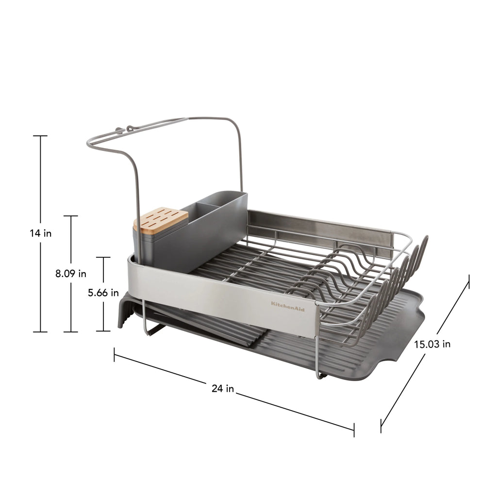 Charcoal Expandable Dish-Drying Rack F2418