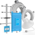 Blue Cell Phone Signal Booster 5G 4G LTE 700MHz Band 12/17 FDD B16813