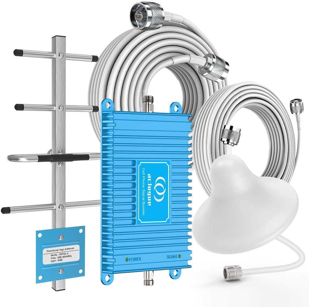 Blue Cell Phone Signal Booster 5G 4G LTE 700MHz Band 12/17 FDD B16813