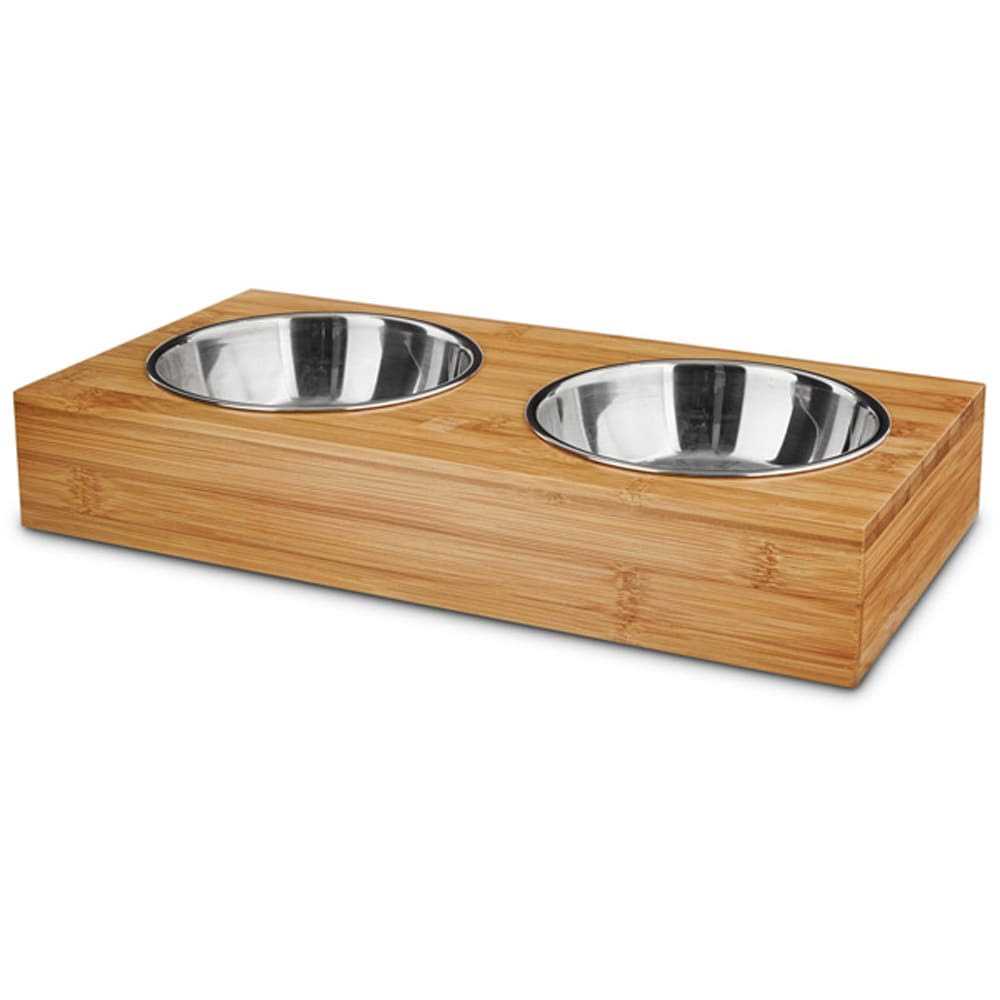 Wood Double Diner for Dogs K24705