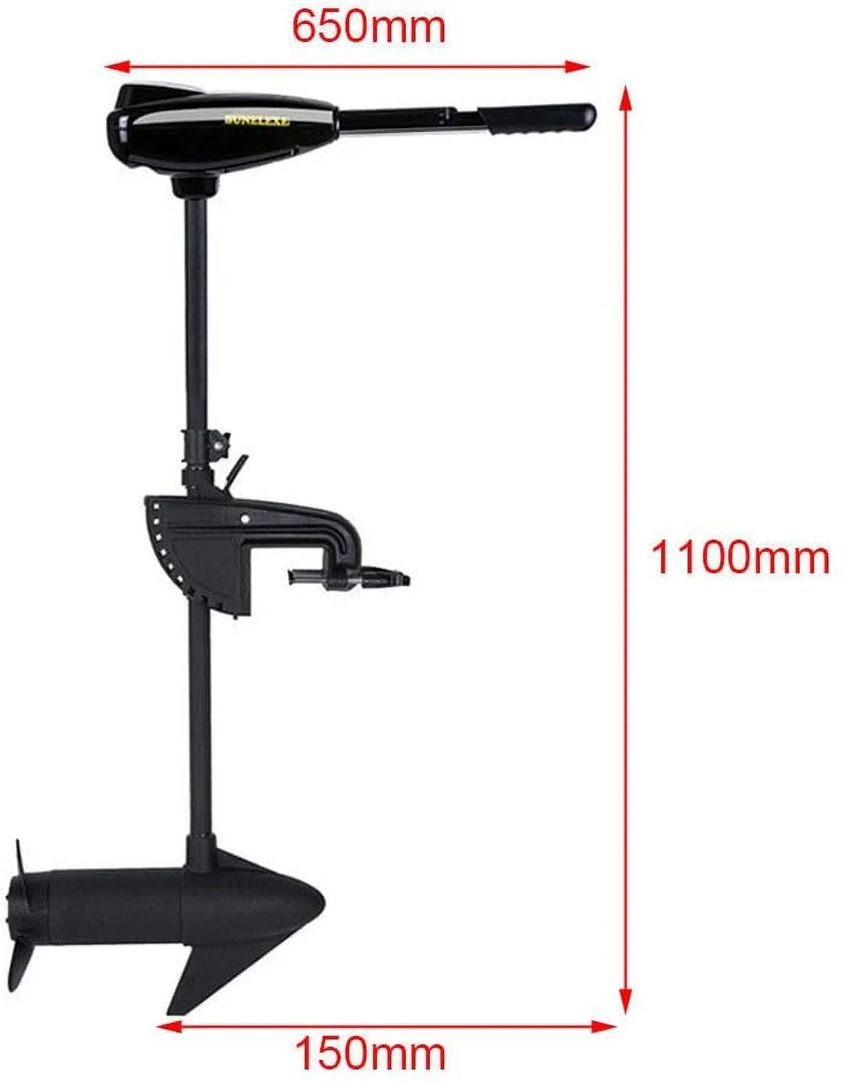 40LBS Thrust Electric Trolling Motor 12V Outboard Engine Boat Motor S5313