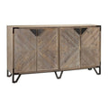 MDF & Fir Wood & Iron Cabinet H9926