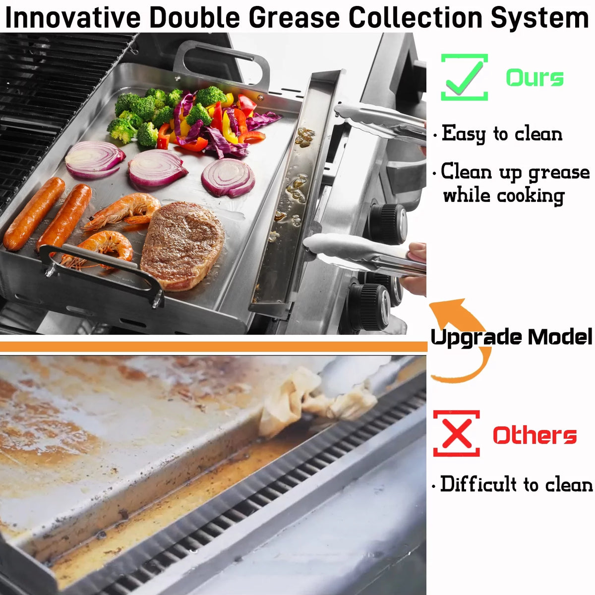 17 x 13 Flat Top Grill with Removable Grease Tray C632256