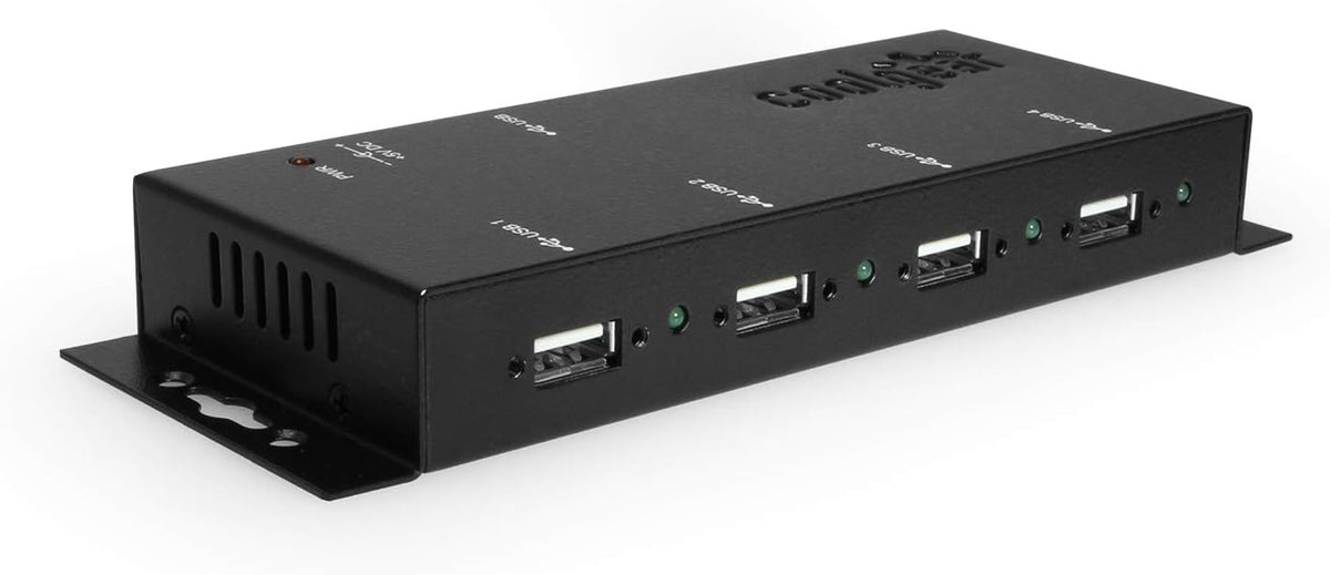 4-Port USB 2.0 Powered Hub with Screw Lock Pack of 2 P844