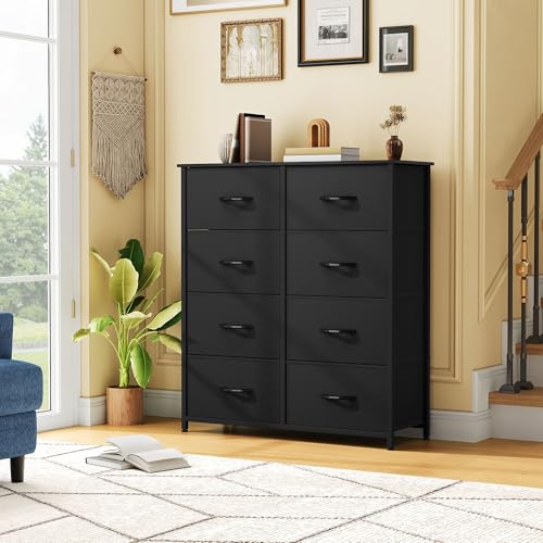 Pink Fabric 8 Drawer Dresser X632718
