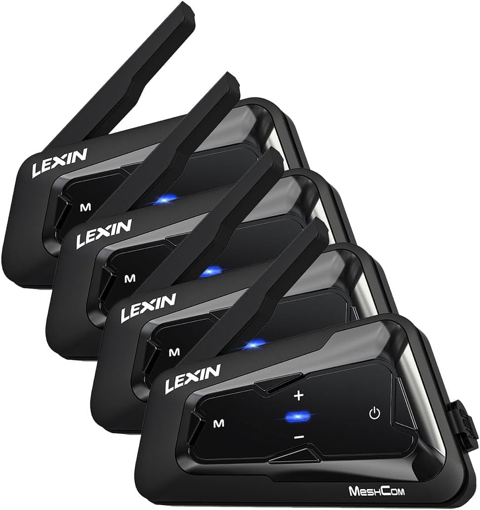 4 Pack Motorcycle Bluetooth Headset Mesh Intercom S4743