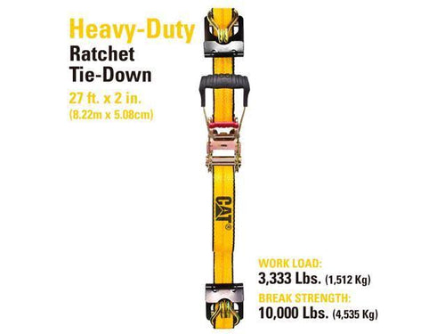 27 ft x 2 in Ratcheting Tie Down Straps W485021