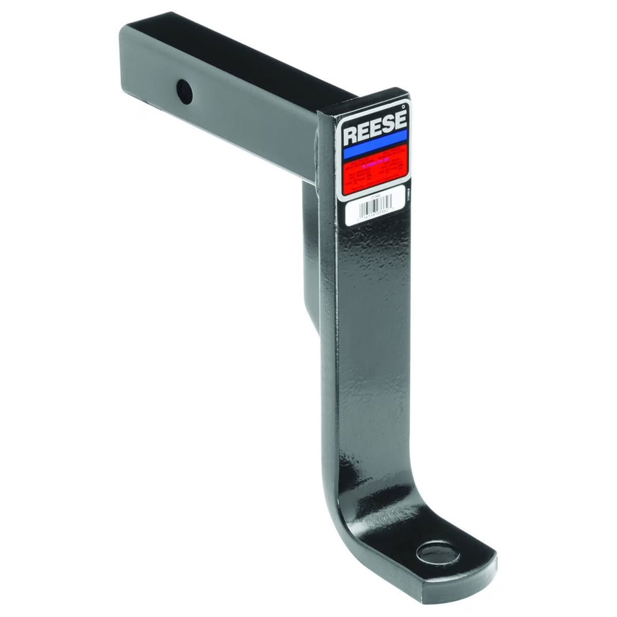 Black Powder-Coated Steel Trailer Hitch Ball Mount L6512