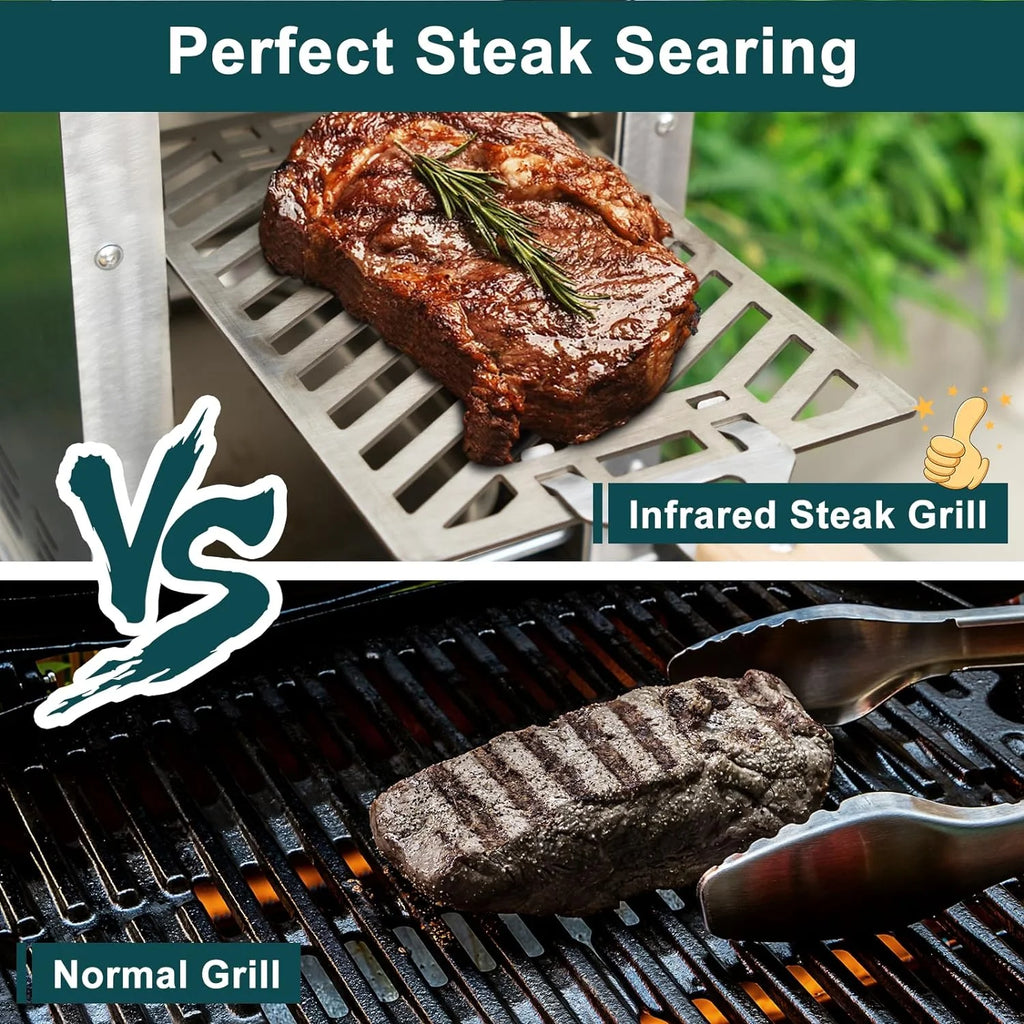Portable Stainless Steel Propane Gas Grill E800185