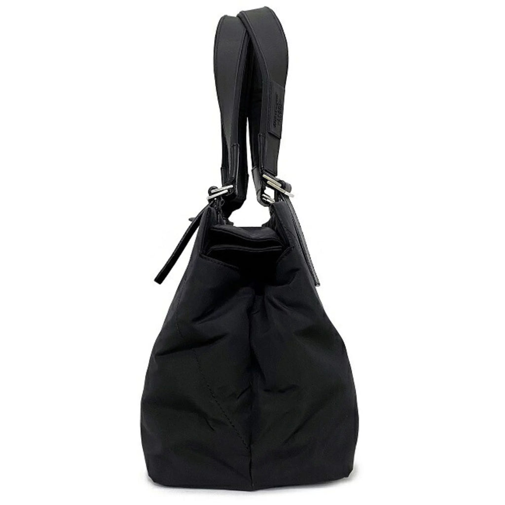 Black Nylon Leather Tote Bag A161015