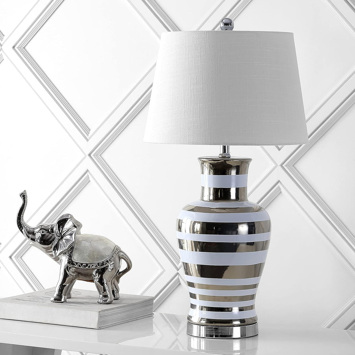 Silver White LED Table Lamp H487806