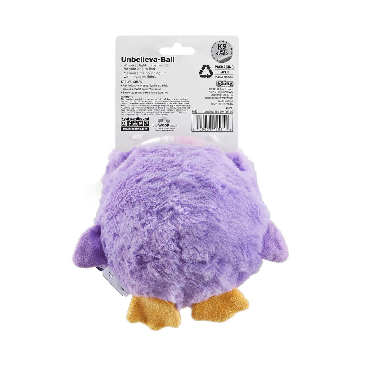 Interactive Plush Dog Toy with Light up Ball A797