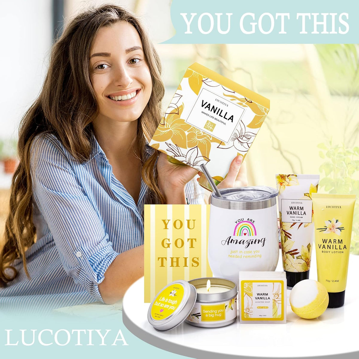 Warm Vanilla Bath and Body Gifts Set V674499