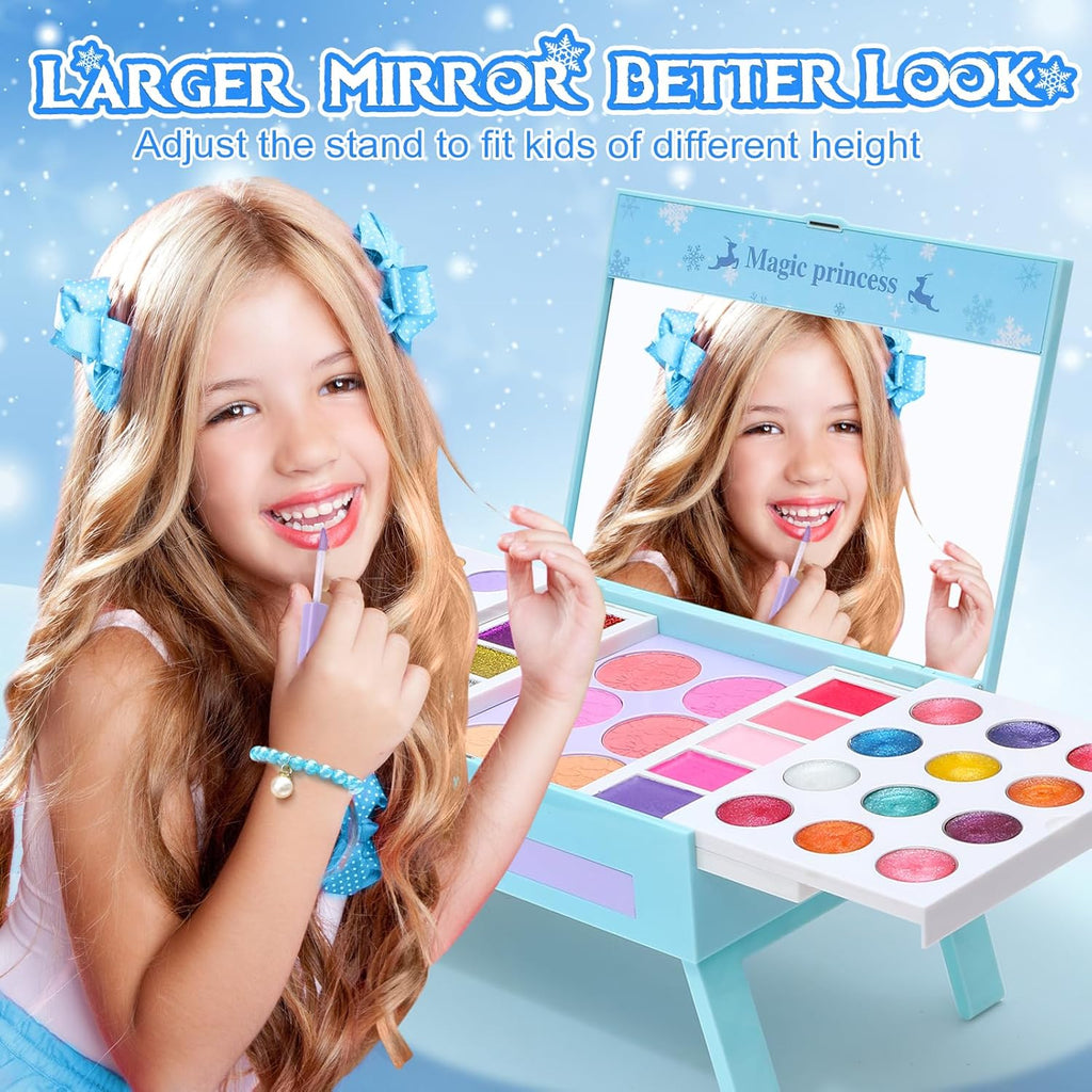 60pcs Princess Makeup Vanity Kit with Pretend Play Cosmetics K16832