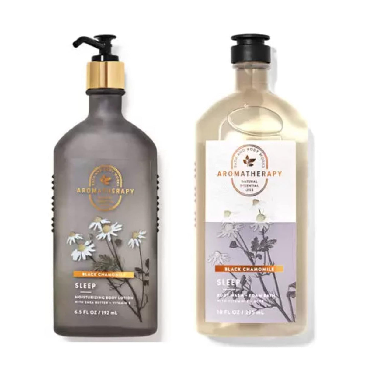 Black Chamomile Body Wash and Body Lotion Set E9489