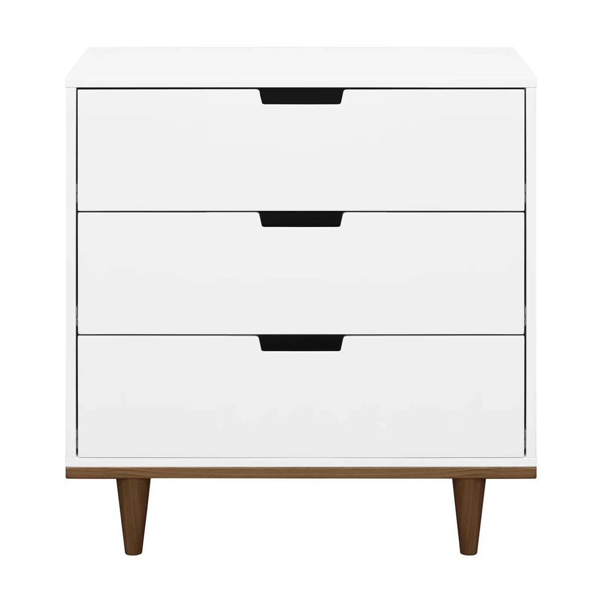 White 3 Drawer Wood Dresser J990