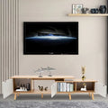 White Solid Wood TV Stand C1995