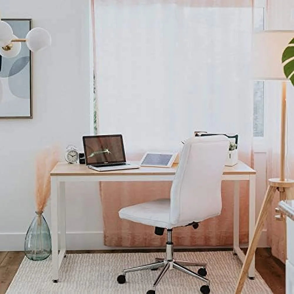 55.1" Computer Writing Desk with Sturdy Metal Frame Z58123