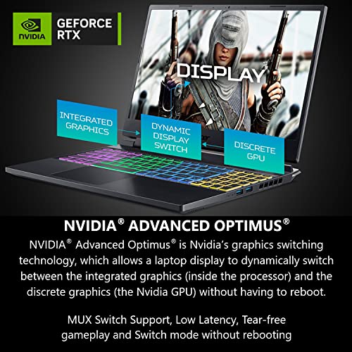 16" 165Hz IPS Gaming Laptop, AMD Ryzen 7 7840HS, NVIDIA GeForce RTX 4060, 16GB DDR5, 512GB SSD F7982