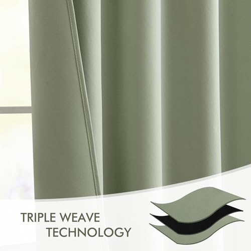 Cappuccino Brown Blackout Curtains 84 Inch Length 2 Panels Set K485897