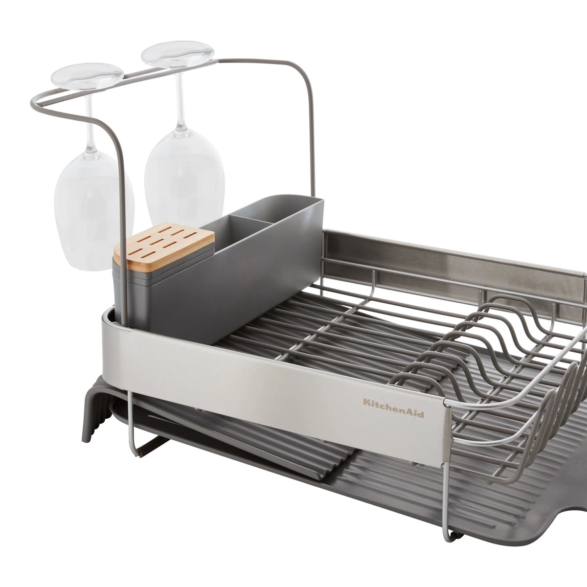 Charcoal Expandable Dish-Drying Rack F2418