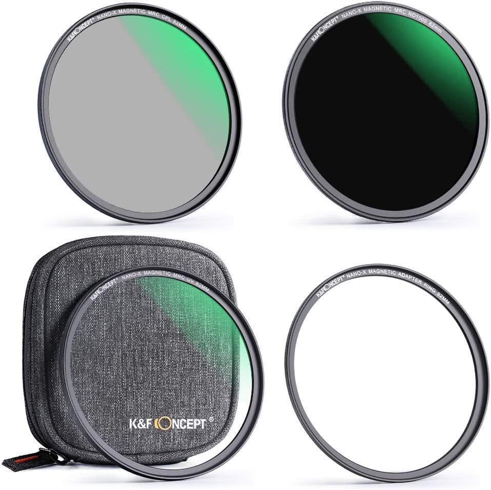 77mm Magnetic Lens Filter Kit with MCUV CPL ND1000 Magnetic Adapter Ring L541