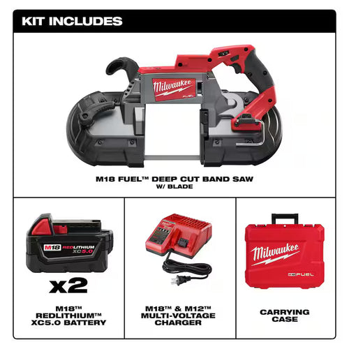 18V Lithium-Ion Brushless Cordless Deep Cut Band Saw M808