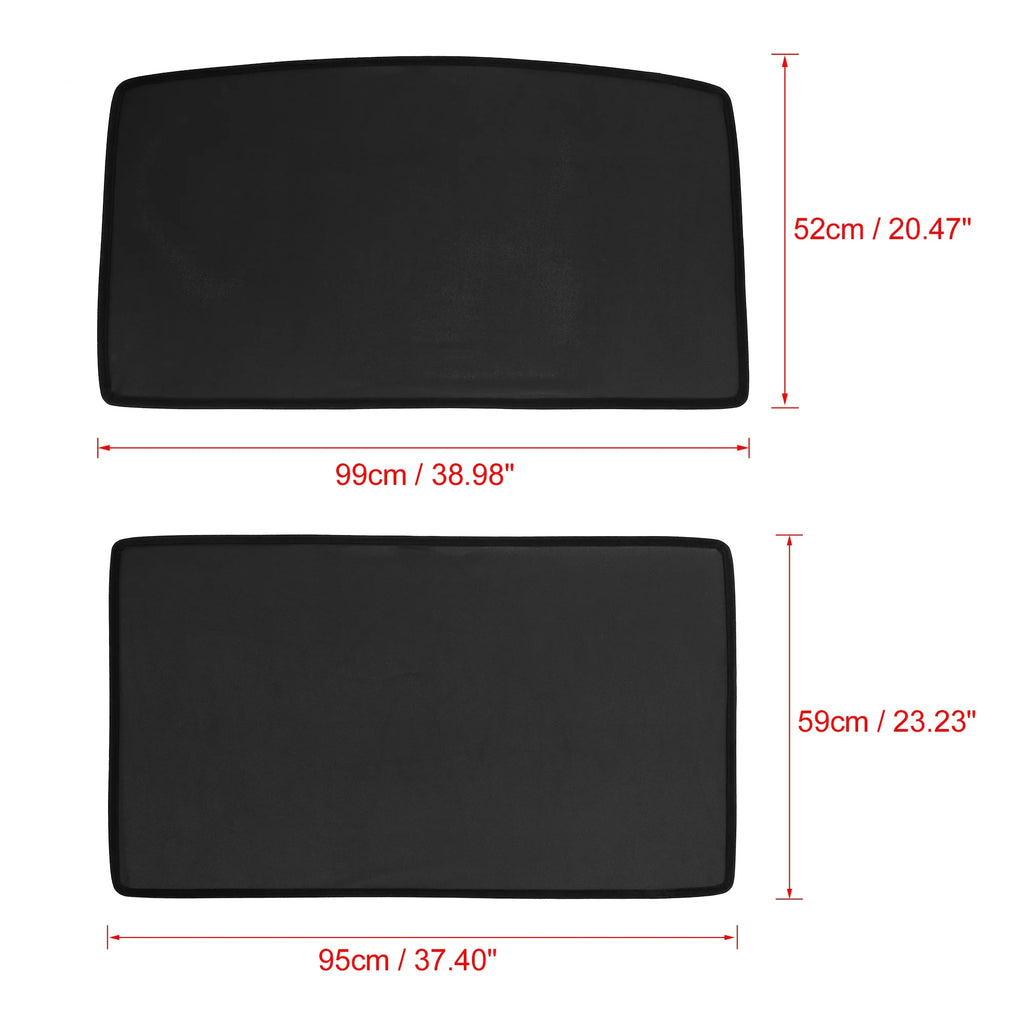 2 Pcs Glass Roof Sunroof Shade Cover H111