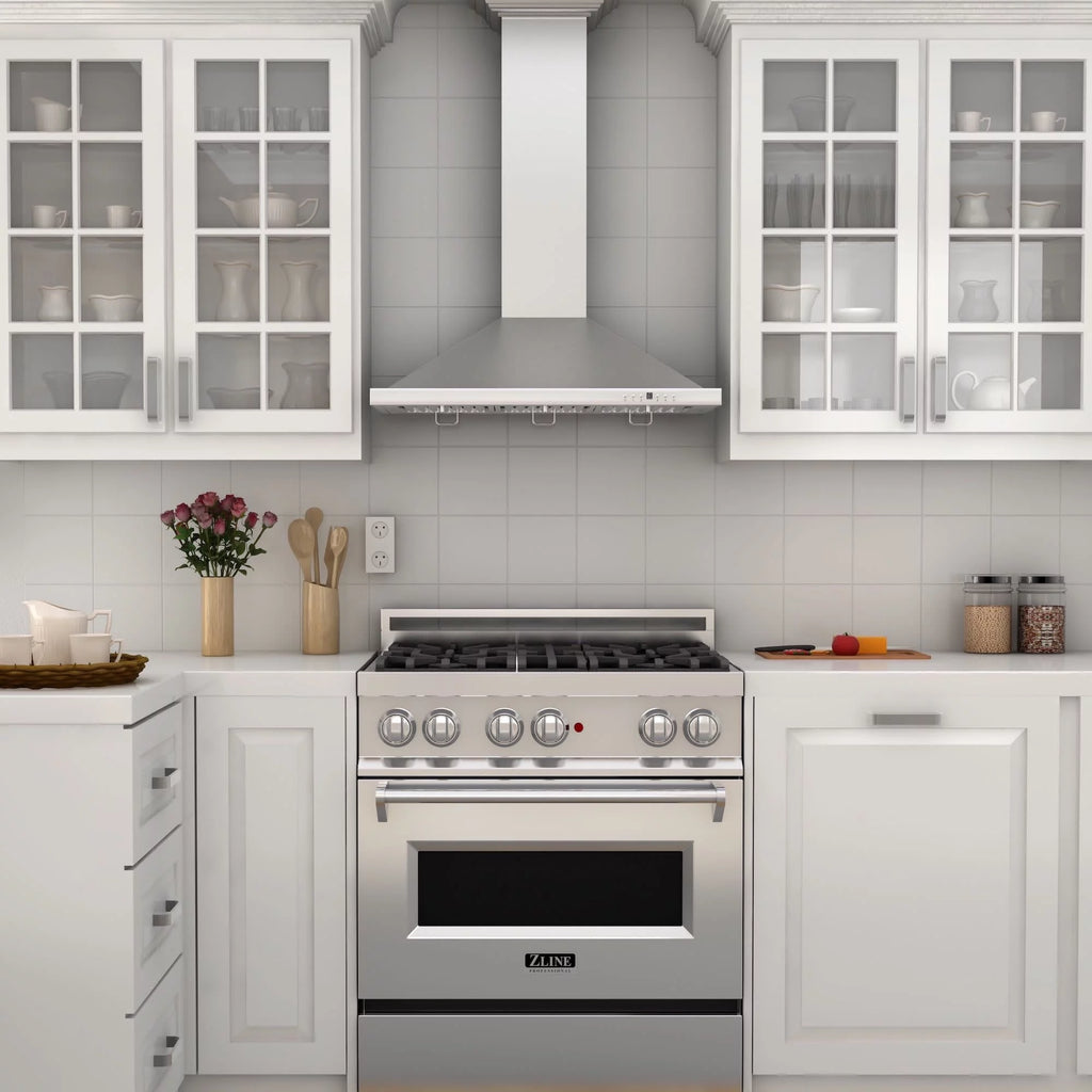 42 in. Wall Mount Range Hood in Stainless Steel L63137
