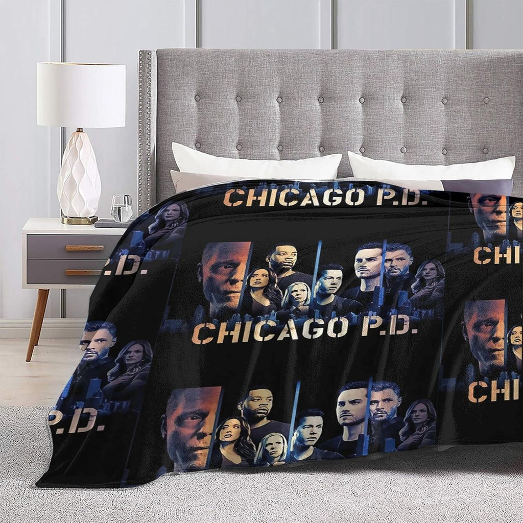 Black Fleece Throw Blanket N4176
