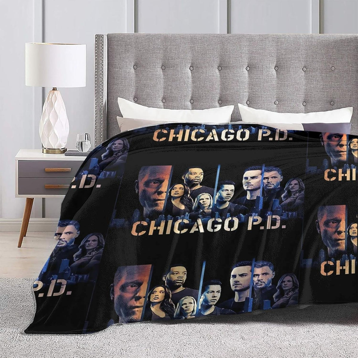 Black Fleece Throw Blanket N4176