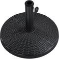 Black Round Resin and Iron Umbrella Base V375626