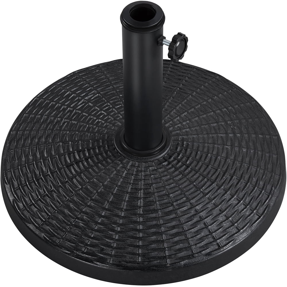 Black Round Resin and Iron Umbrella Base V375626