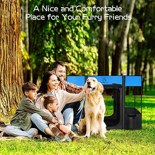 Foldable Dog Cat Playpen with Carrying Case Q511374