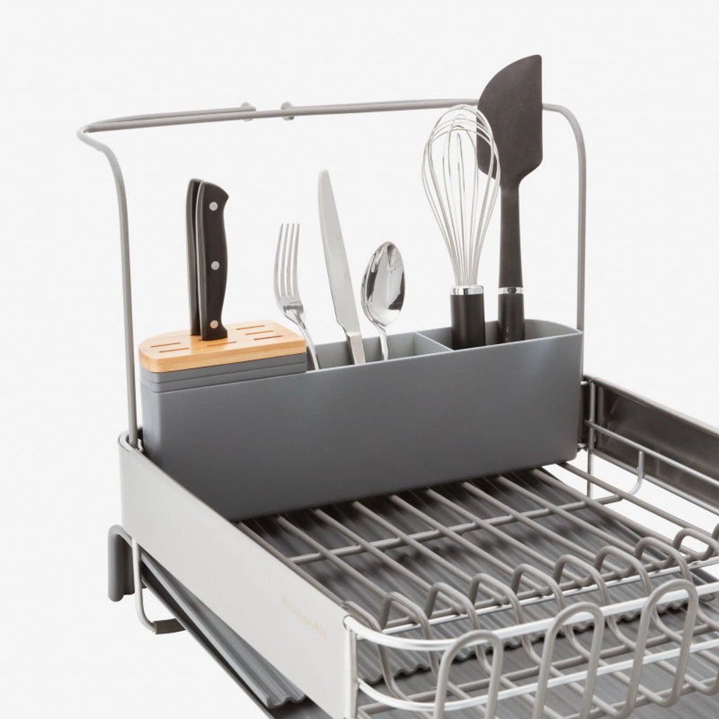 Charcoal Expandable Dish-Drying Rack F2418