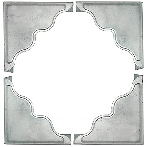 8 Pcs Antique Silver Metal Furniture Corner Protectors N417